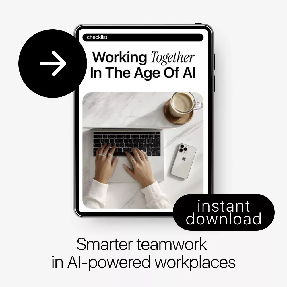 Working Together in the Age of AI – Team Collaboration Checklist | ai influence on team collaboration | Digital Download - Image 3