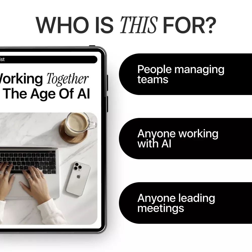 Working Together in the Age of AI – Team Collaboration Checklist | ai influence on team collaboration | Digital Download - Image 5