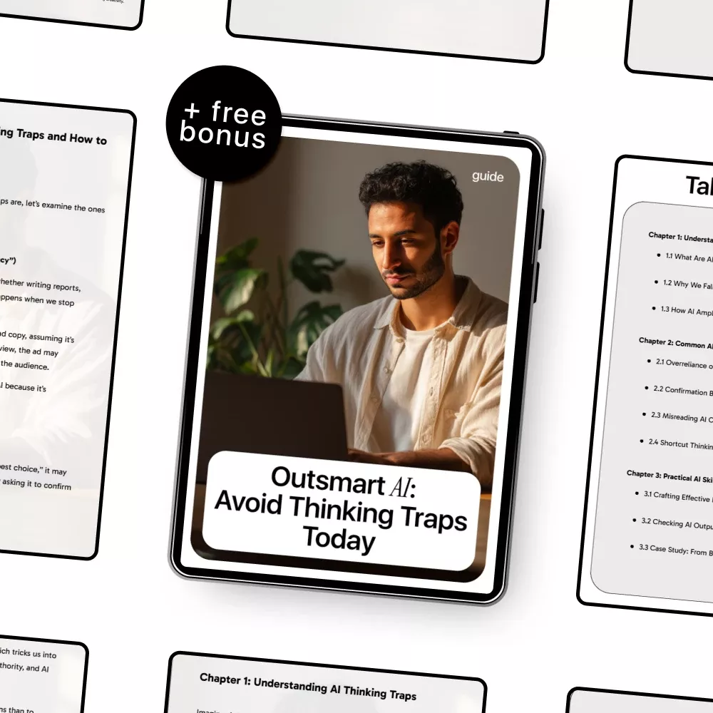 Outsmart AI: Avoid Thinking Traps Today – Smart AI Guide, Bias-Free Decision Making eBook, Practical AI Prompting Checklist