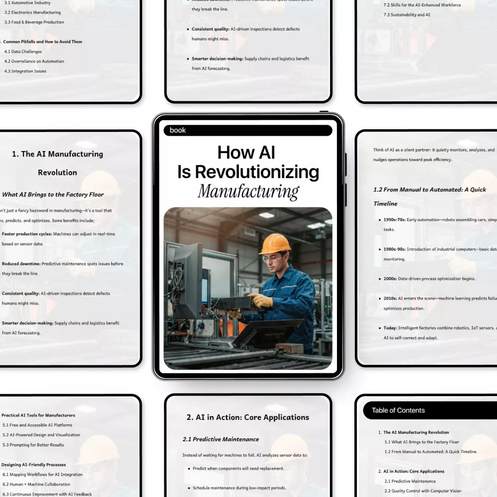 How AI is Revolutionizing Manufacturing | AI in Manufacturing Processes eBook | Digital Download eBook for Modern Factories & Industrial Teams - Image 5