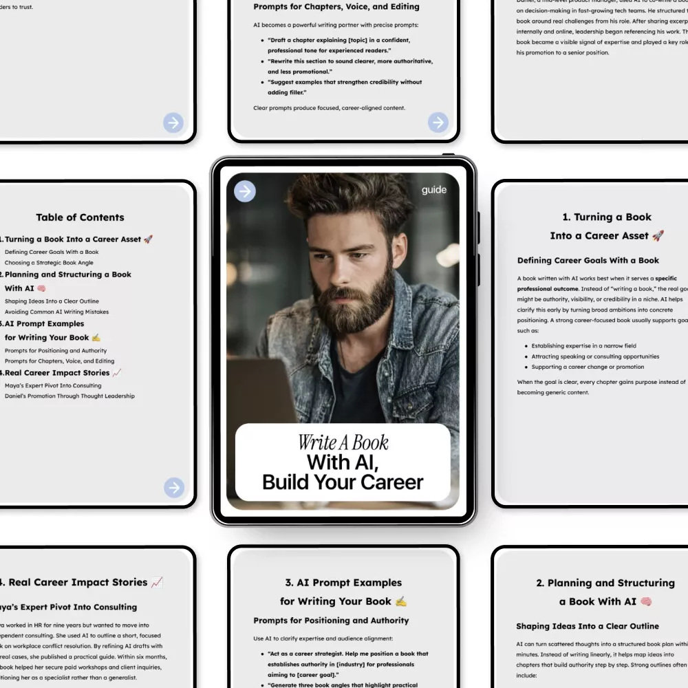 Write a Book With AI, Build Your Career – The Ultimate Guide on How to Use AI to Write a Book to Boost Your Career - Image 5
