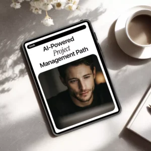 AI-Powered Project Management Path | Ebook Guide on how to use ai to become a project manager | Digital Download for Career Transition