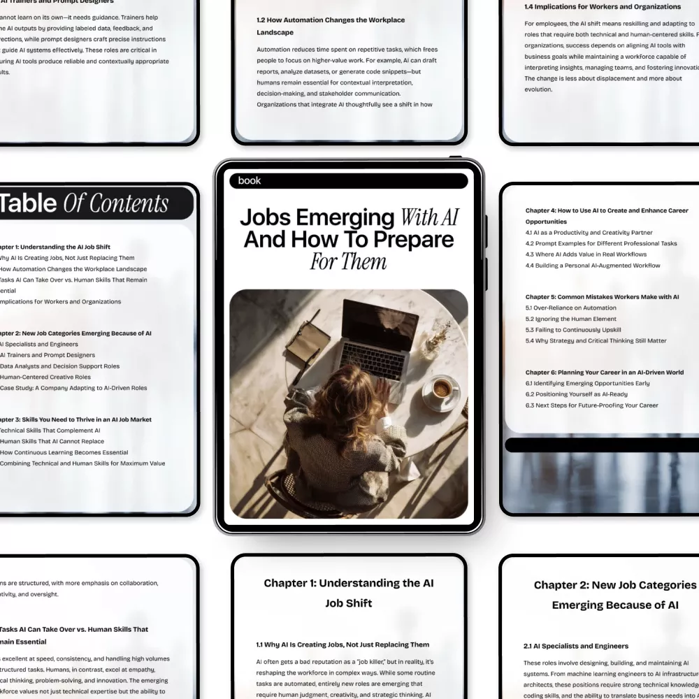 Jobs Emerging with AI and How to Prepare for Them | Future-Ready Career Guide | jobs emerging with ai eBook Download - Image 5