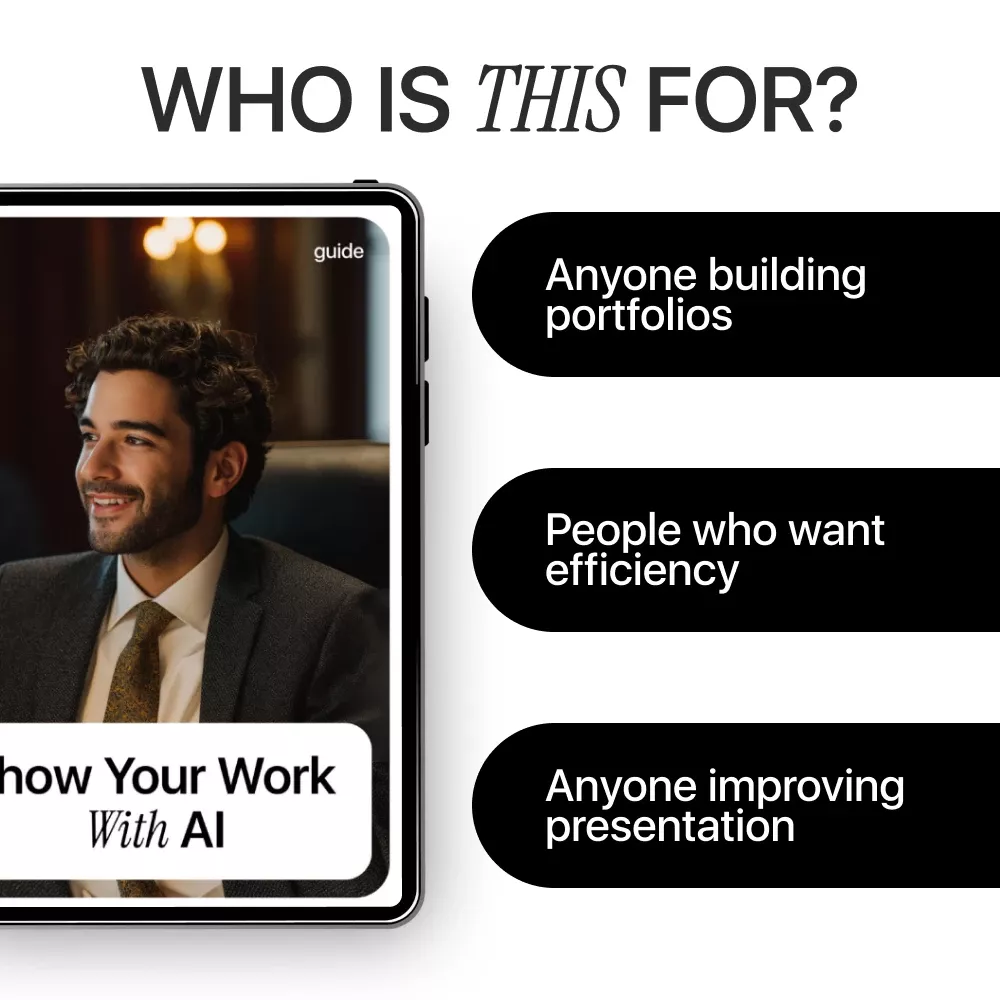 Show Your Work With AI – Ultimate Guide to How to Use AI to Showcase Your Projects, Digital Download for Creators, Designers, Students, and Professionals - Image 6