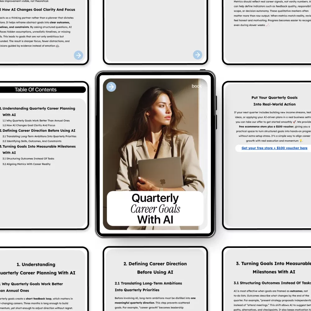 Quarterly Career Goals With AI – The Ultimate eBook for AI for Setting Quarterly Career Goals, Career Planning, and Measurable Milestones - Image 5