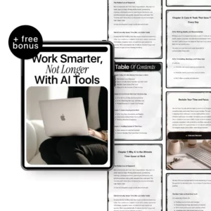 Work Smarter, Not Longer with AI Tools – Practical Ebook on ai tools that save time at work for Busy Professionals & Entrepreneurs