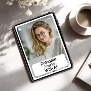 Delegate Smarter With AI | Practical eBook Guide on how to use ai to delegate tasks for Entrepreneurs & Busy Teams