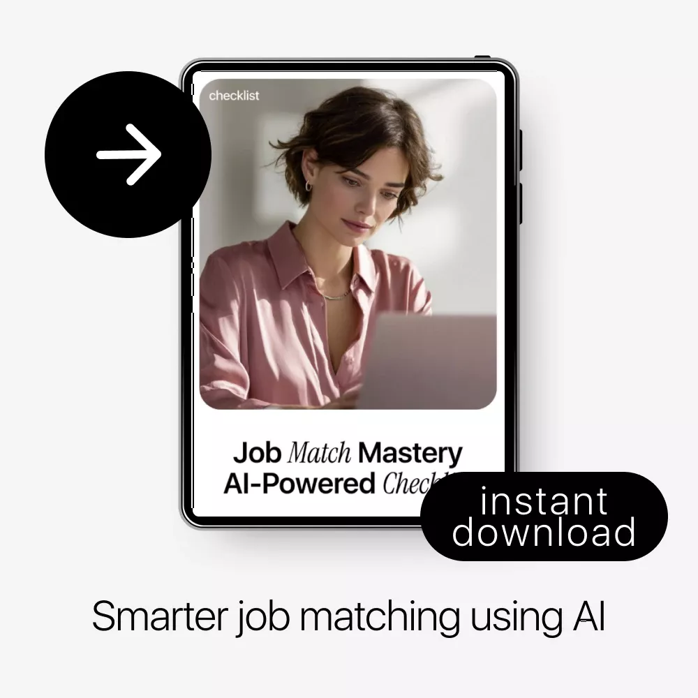 Job Match Mastery AI-Powered Checklist | Smart Career Planning Guide with ai prompts for job matching lists | Digital Download for Job Seekers - Image 3