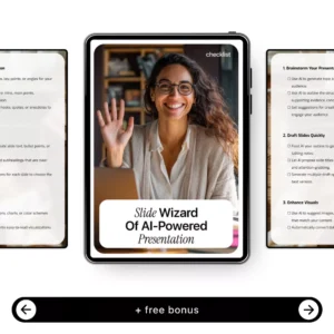 Slide Wizard of AI-Powered Presentation | Smart Checklist for Using AI Tools That Help With Presentations | Digital Download for Faster, Better Slides