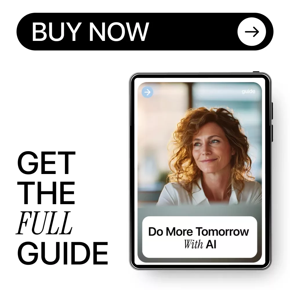 Do More Tomorrow With AI – Productivity Guide for Busy Professionals, How to Use AI to Be More Productive Tomorrow, Digital Download Workflow Planner & AI Prompt Toolkit - Image 8