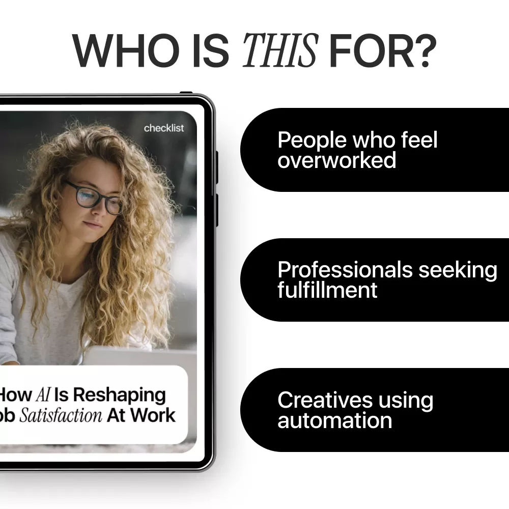 How AI Is Reshaping Job Satisfaction at Work – Practical Checklist on the AI Impact on Job Satisfaction, Workplace Fulfillment & Motivation in the Age of Automation - Image 5