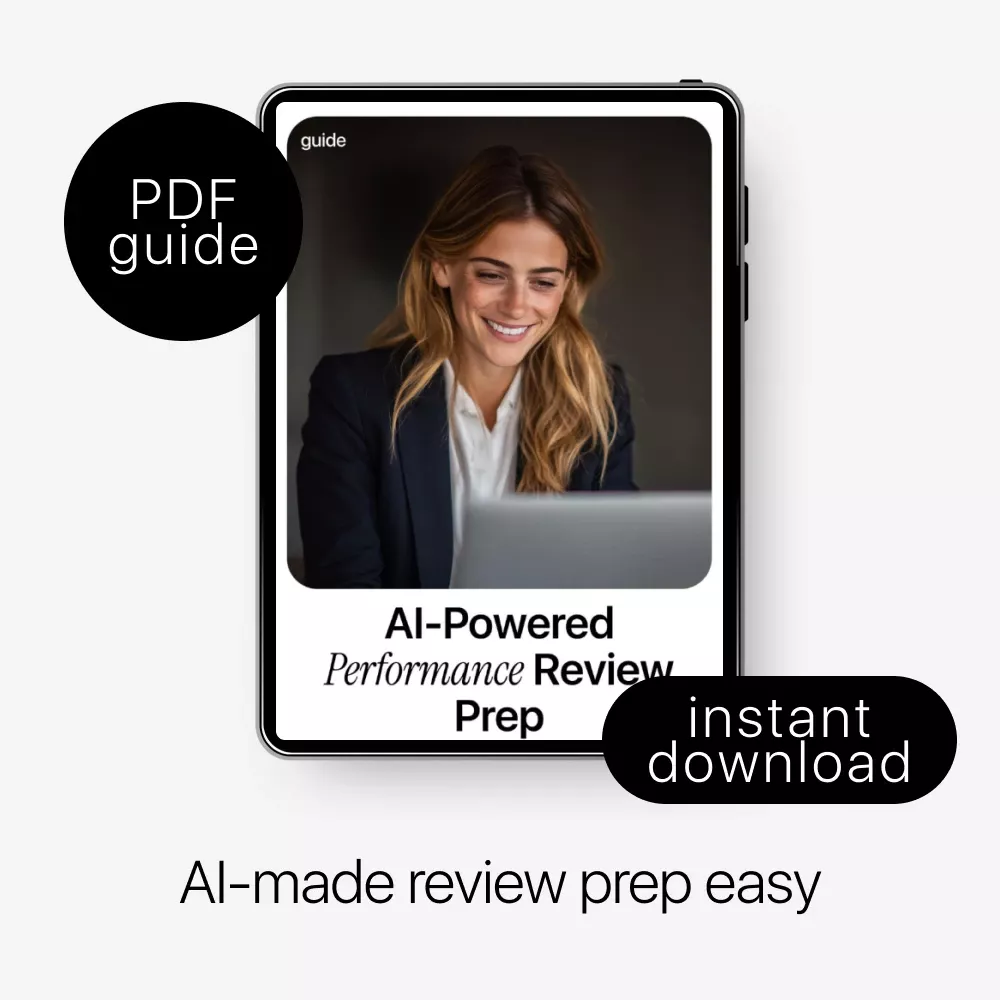 AI-Powered Performance Review Prep | How to Use AI to Prepare for a Performance Review | Digital Guide for Self-Assessments, Achievements & Confident Review Planning - Image 3
