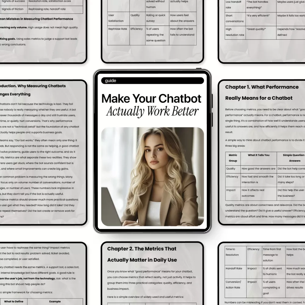 Make Your Chatbot Actually Work Better | Practical Guide to AI Chatbot Performance Metrics & Smarter Conversations - Image 5