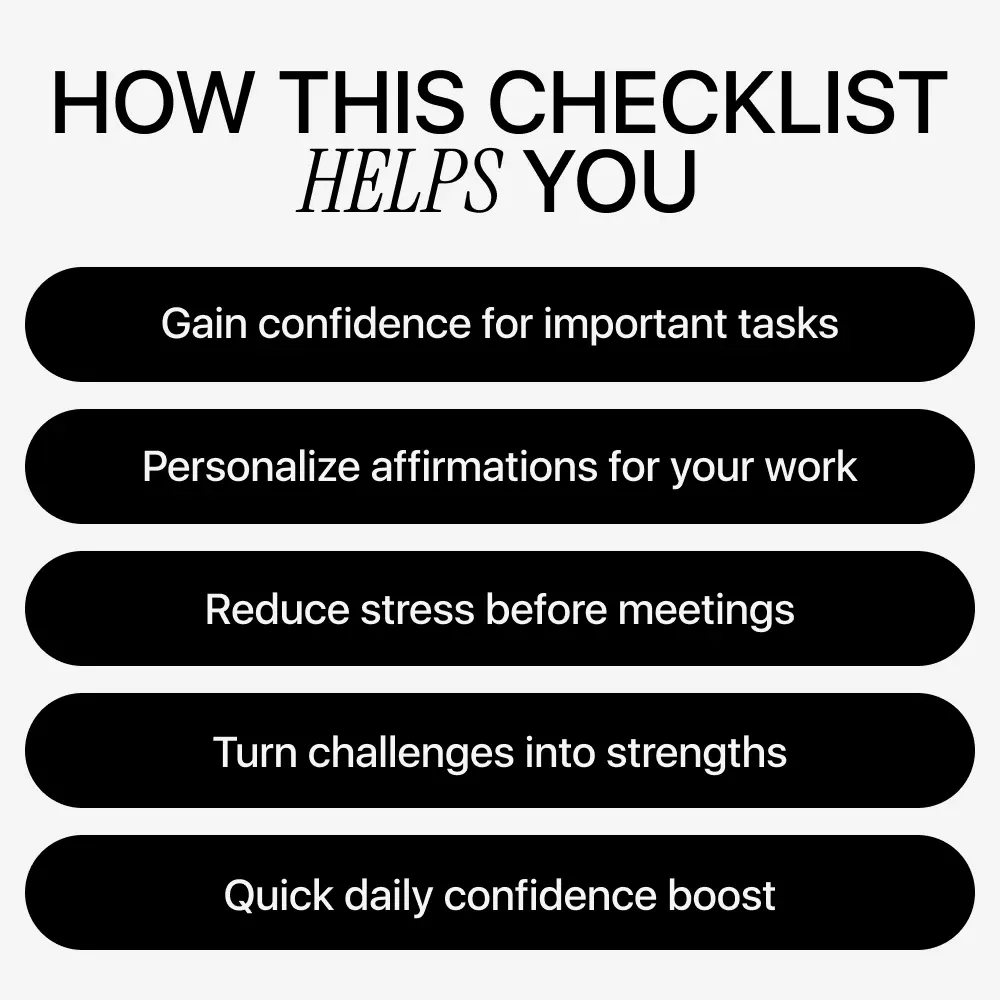 An AI-Powered Daily Affirmations Checklist for Work – Boost Confidence with AI for Daily Affirmations for Work Confidence - Image 4