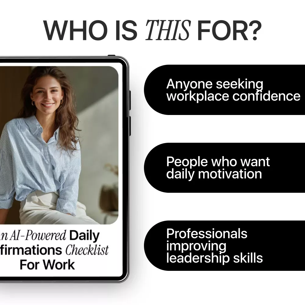 An AI-Powered Daily Affirmations Checklist for Work – Boost Confidence with AI for Daily Affirmations for Work Confidence - Image 5