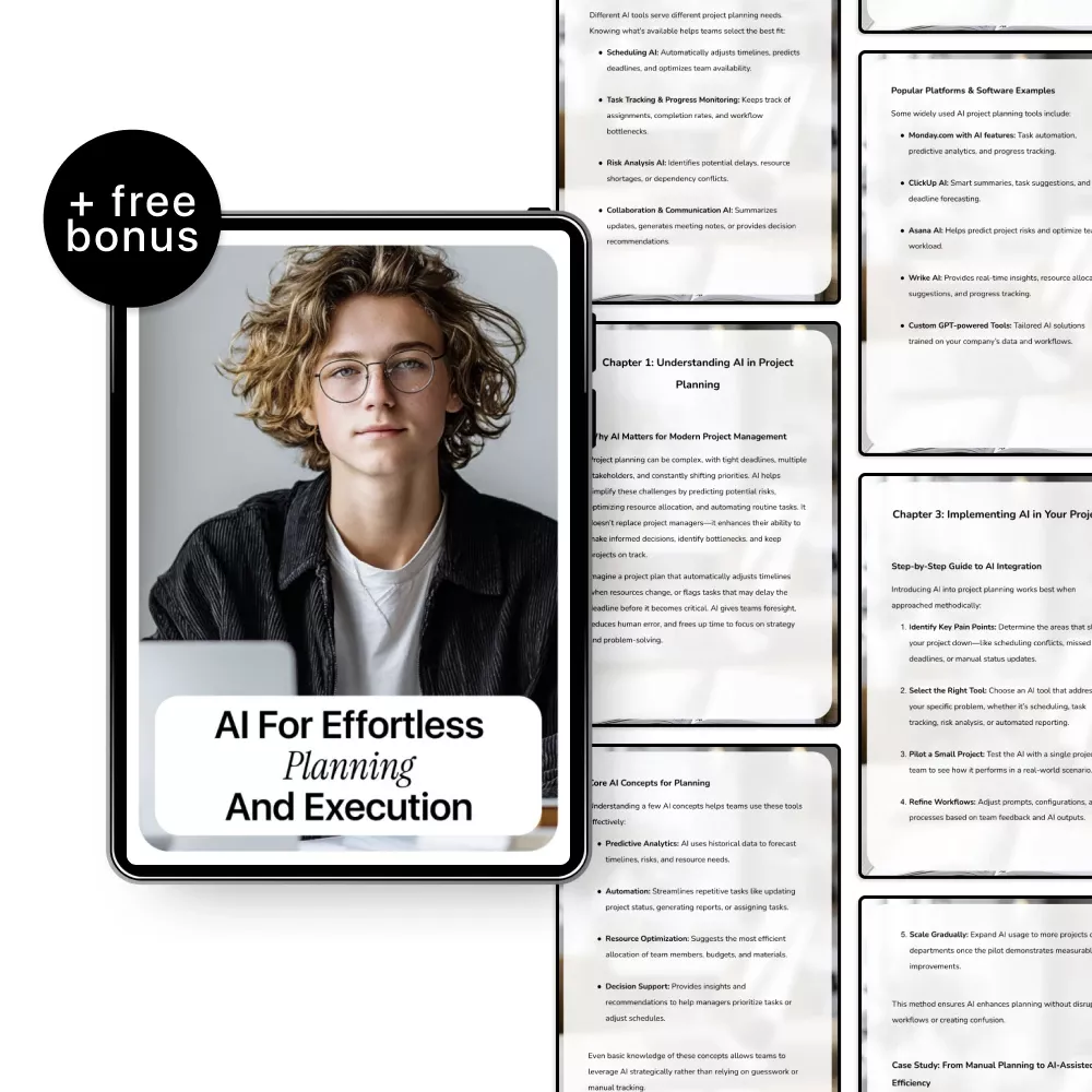 AI for Effortless Planning and Execution – Smart Project Management eBook Using AI Tools for Project Planning