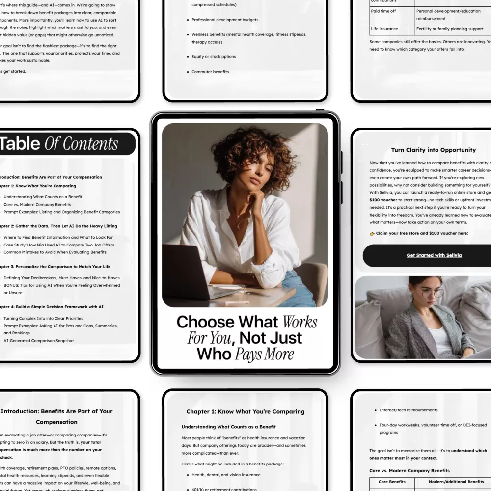Choose What Works for You, Not Just Who Pays More: How to Use AI to Compare Company Benefits eBook for Smart Career Decisions - Image 5
