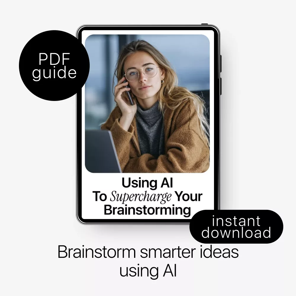 Using AI to Supercharge Your Brainstorming – Practical Guide to ai tools for brainstorming ideas, Creative Thinking, Idea Generation Workflow, Digital Download - Image 3
