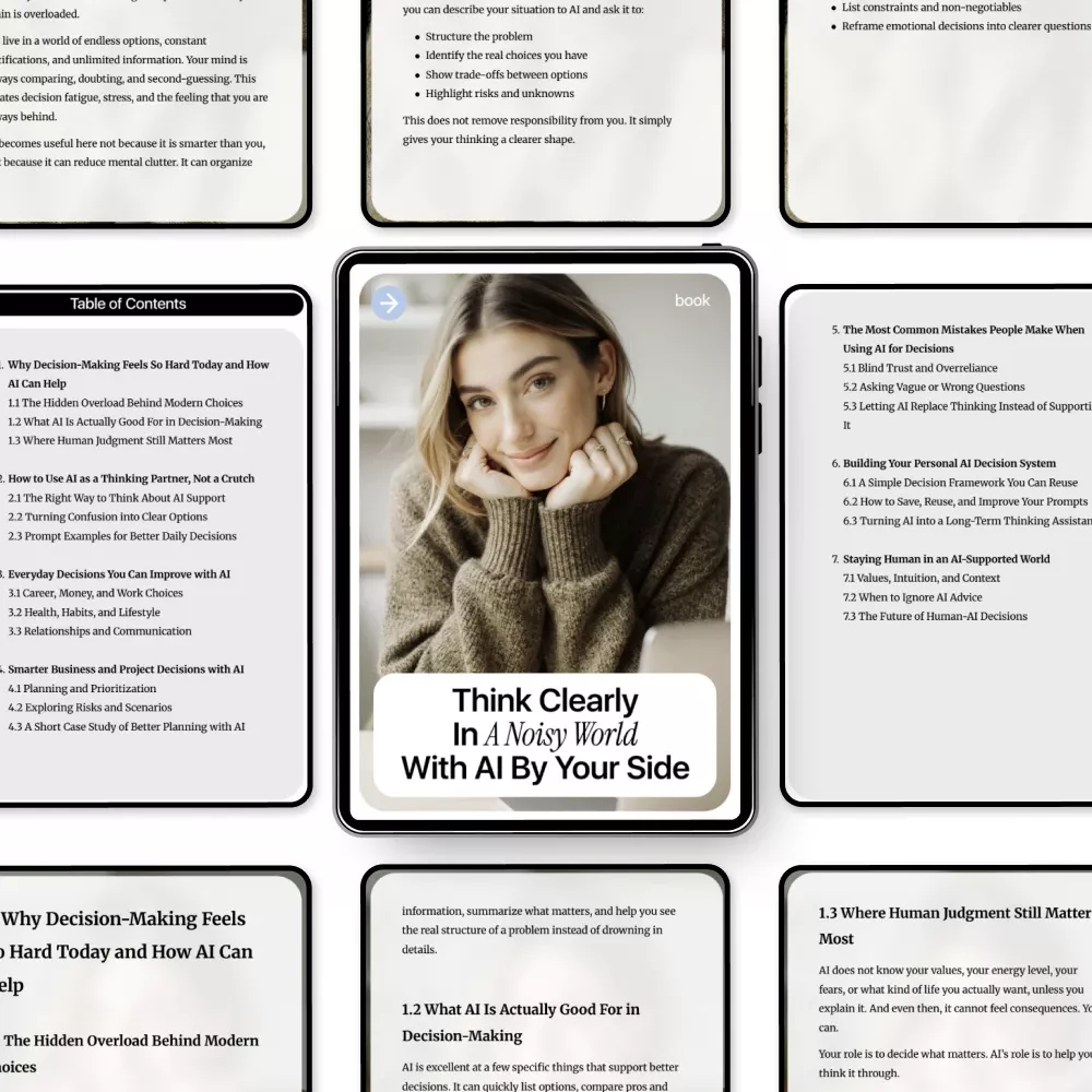 Think Clearly in a Noisy World with AI by Your Side – eBook on AI Support for Better Decisions, Daily Choices, Career, Health, and Life Guidance - Image 5