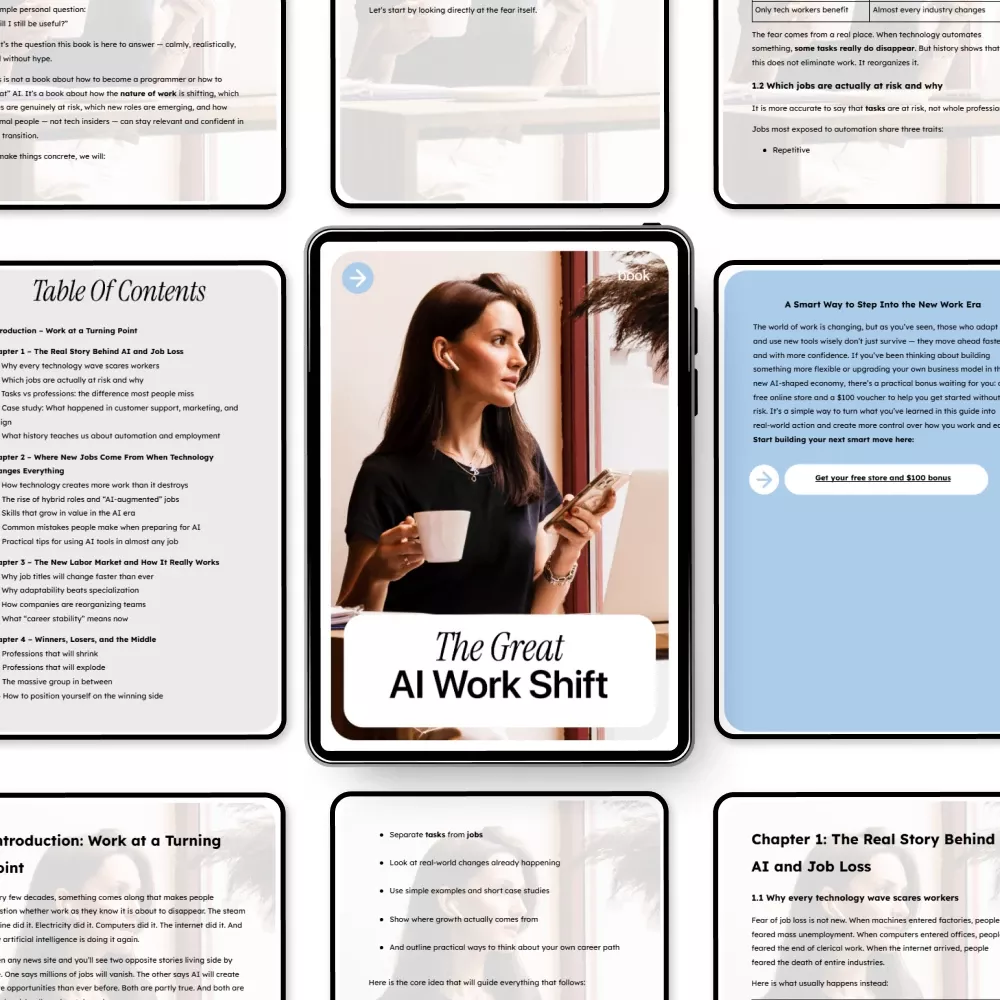 The Great AI Work Shift – A Clear, Human Guide to ai job growth vs job loss, Future Jobs, and Career Stability in the Age of Artificial Intelligence - Image 5