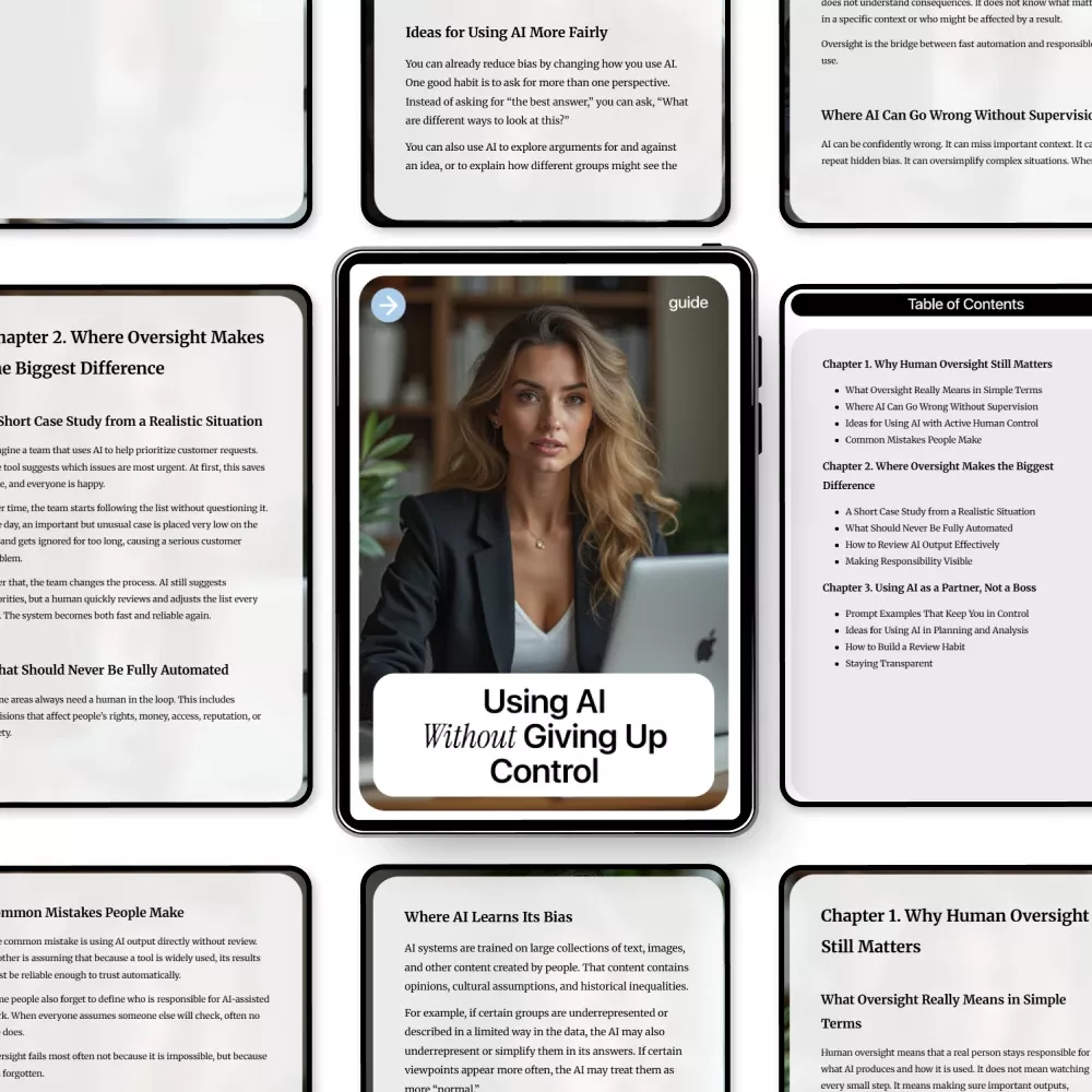 Using AI Without Giving Up Control | Practical AI Guide for Human Oversight, Responsible Automation & Ethical AI Use | Digital Download eBook - Image 5