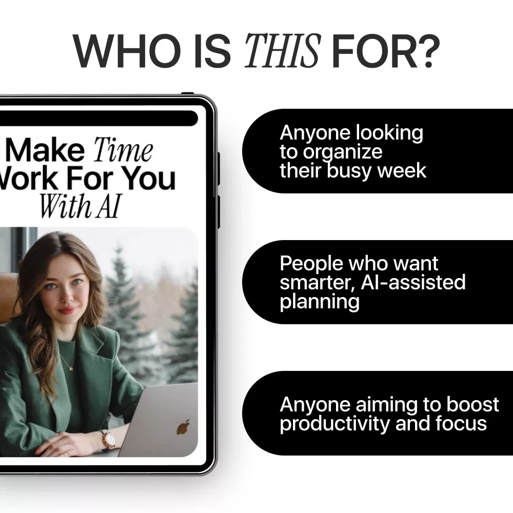 Make Time Work for You with AI: The Ultimate eBook for AI for Creating a Weekly Planning Ritual, Boost Productivity, and Master Your Week - Image 6
