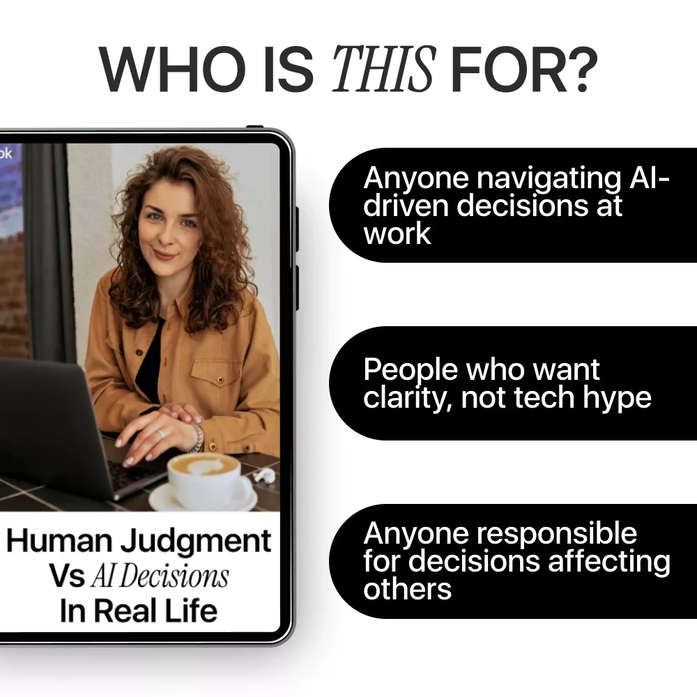 Human Judgment vs AI Decisions in Real Life | Practical AI Ethics Guide, Human-in-the-Loop Decision Making eBook, Automation vs Human Thinking Digital Download - Image 6