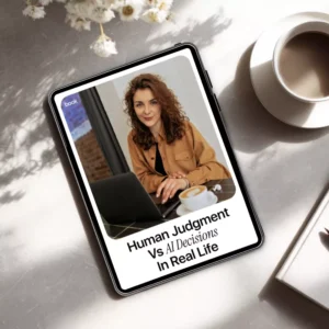 Human Judgment vs AI Decisions in Real Life | Practical AI Ethics Guide, Human-in-the-Loop Decision Making eBook, Automation vs Human Thinking Digital Download