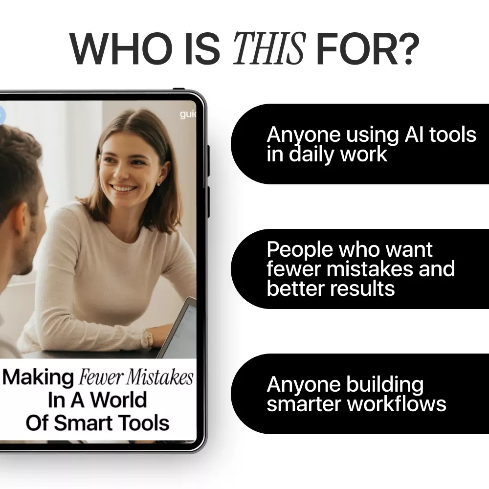Making Fewer Mistakes in a World of Smart Tools – Practical AI Guide, Error Reduction eBook, Digital Download for Smarter Work, Better Decisions & Modern Productivity - Image 6