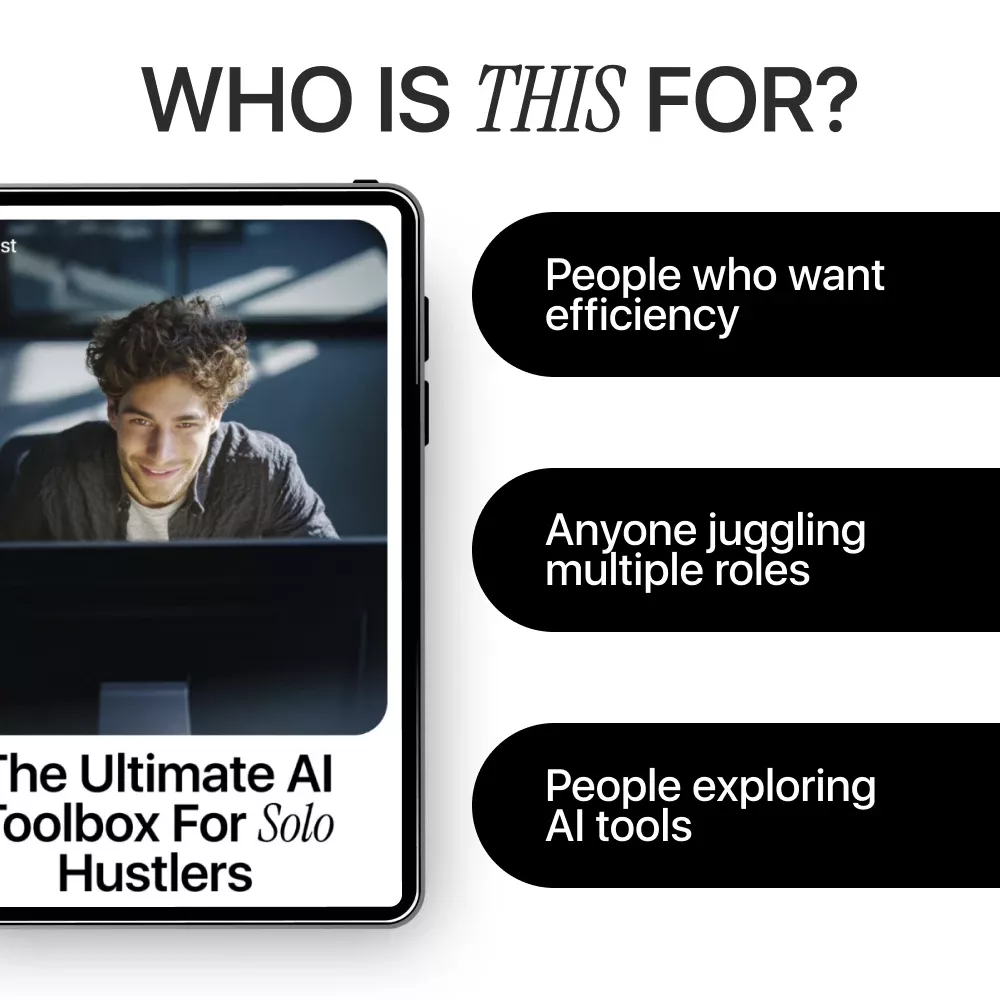 The Ultimate AI Toolbox for Solo Hustlers – Actionable Checklist of New AI Tools for Solo Work, Productivity, Content & Automation - Image 5