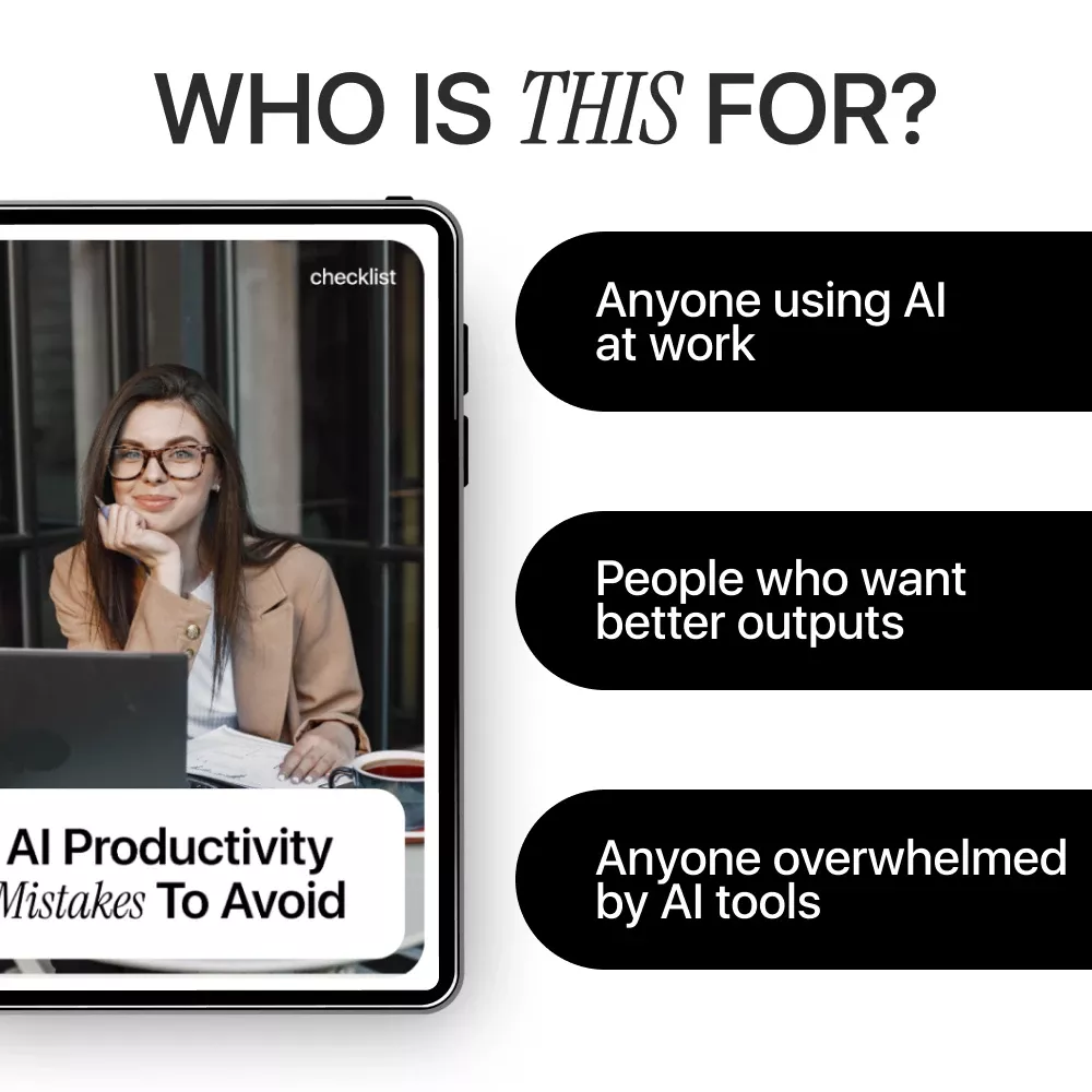 AI Productivity Mistakes to Avoid – Practical Checklist for Smarter Workflows, Better Prompts, and Real Results with AI - Image 5