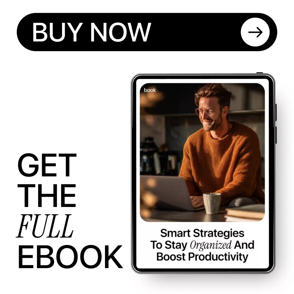 Smart Strategies to Stay Organized and Boost Productivity | Digital eBook Guide on how to use ai to stay organized | Productivity & Workflow Planner - Image 8