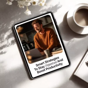 Smart Strategies to Stay Organized and Boost Productivity | Digital eBook Guide on how to use ai to stay organized | Productivity & Workflow Planner