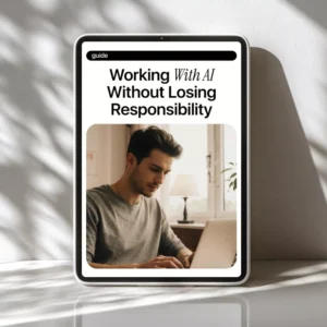 Working with AI Without Losing Responsibility | Responsible AI Guide for Professionals, Managers & Teams | Practical AI Accountability eBook