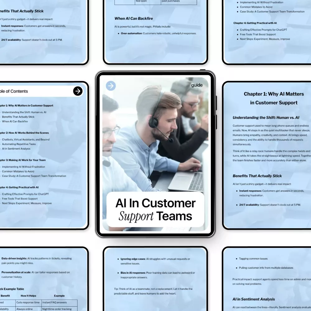 AI in Customer Support Teams Guide – Improve Support Workflows, Boost Efficiency, and Elevate Customer Experience with Practical AI Strategies (Digital Download) - Image 5