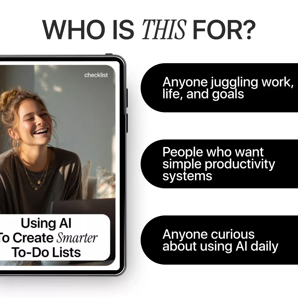 Using AI to Create Smarter To-Do Lists | Digital Productivity Checklist | AI for Creating To Do Lists for Busy Professionals & Entrepreneurs - Image 5