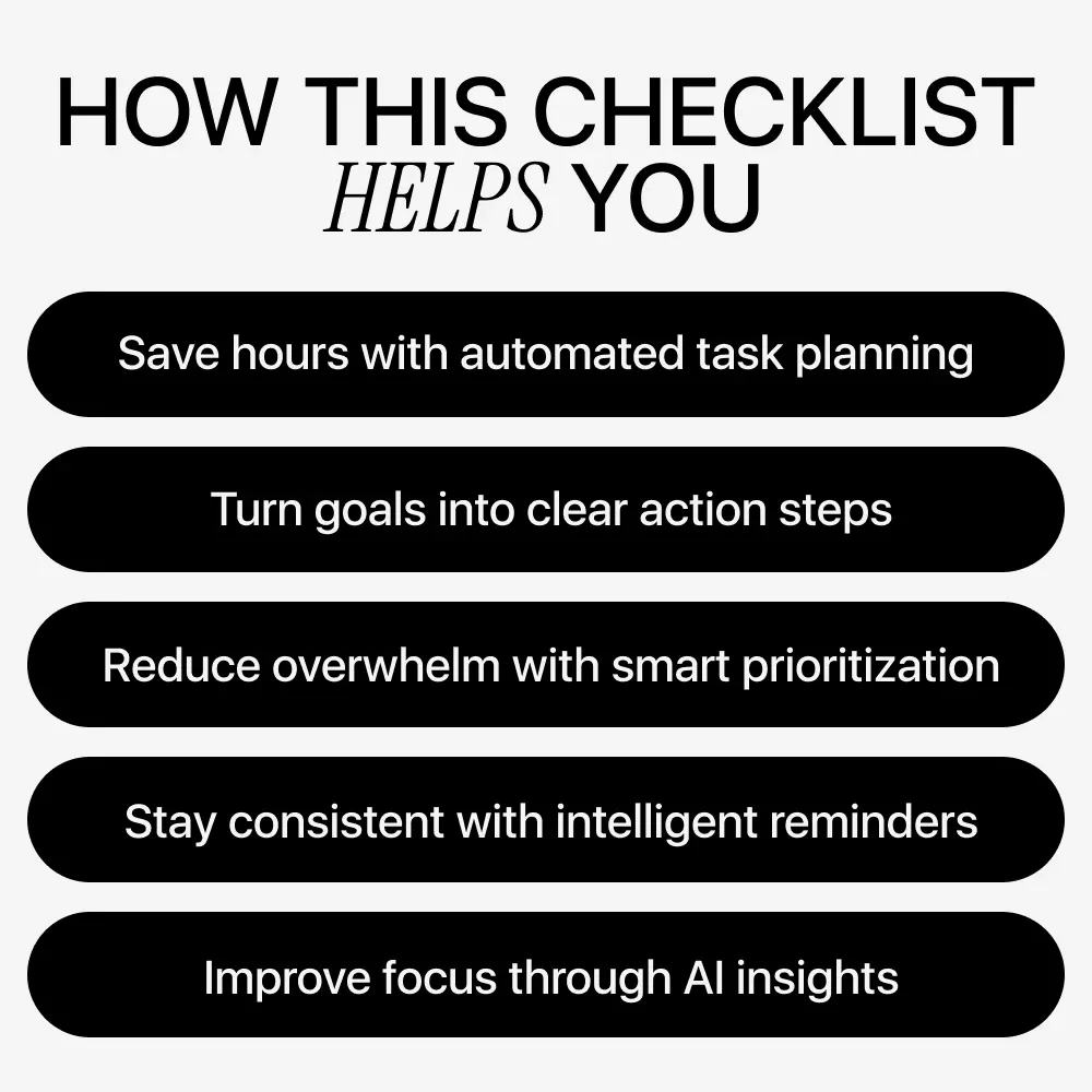 Using AI to Create Smarter To-Do Lists | Digital Productivity Checklist | AI for Creating To Do Lists for Busy Professionals & Entrepreneurs - Image 4