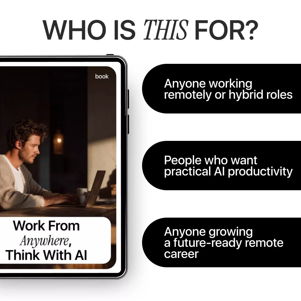 Work From Anywhere, Think With AI | Remote Work eBook Guide on how to use ai to work remotely effectively - Image 6