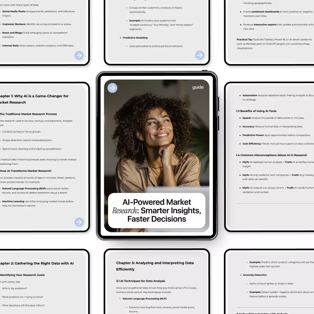 AI-Powered Market Research: Smarter Insights, Faster Decisions | Practical Guide on how to do market research with ai for Entrepreneurs & Marketers - Image 5