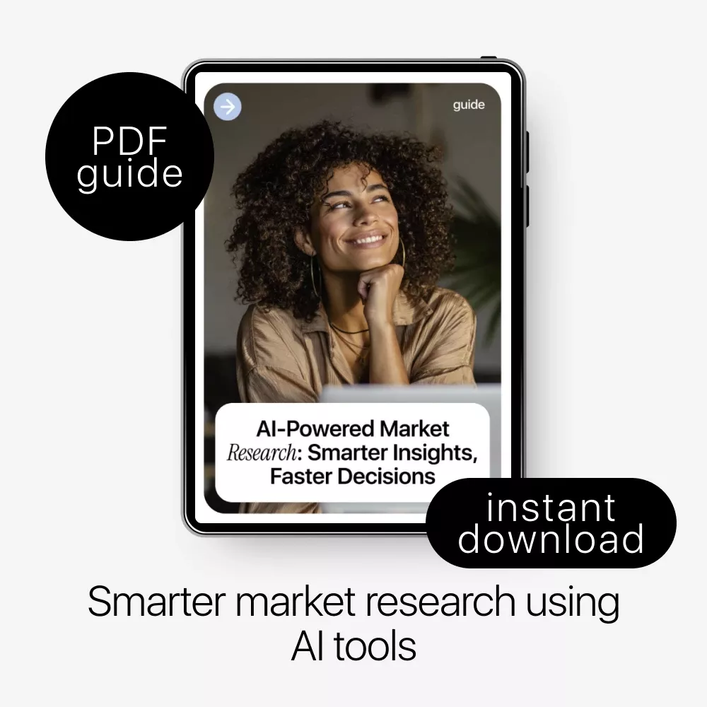 AI-Powered Market Research: Smarter Insights, Faster Decisions | Practical Guide on how to do market research with ai for Entrepreneurs & Marketers - Image 3