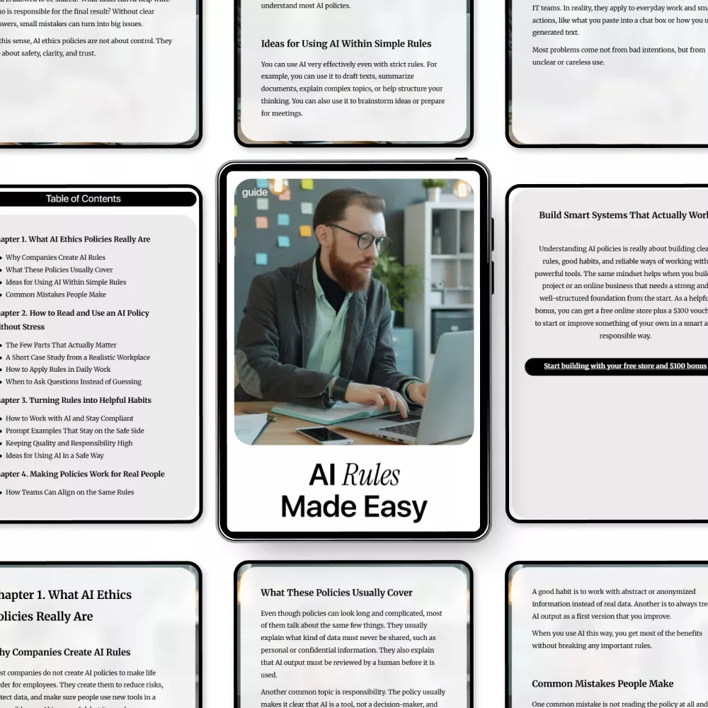 AI Rules Made Easy: A Simple Guide to AI Ethics Policies Explained Simply – Digital Download for Teams, Professionals, and Everyday AI Users - Image 5