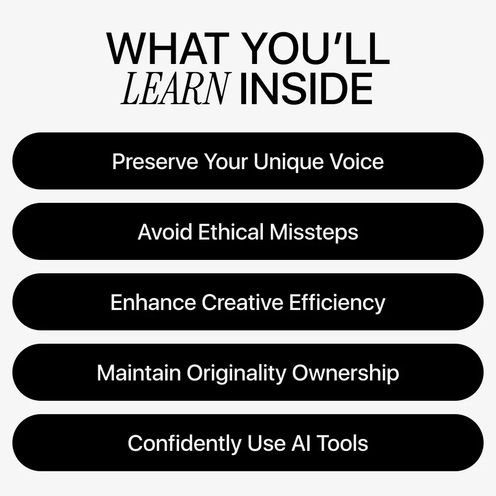 Using AI Without Losing Your Voice – eBook on AI Ethics in Content Creation, Ethical AI Use Guide for Writers, Designers, and Creators - Image 4