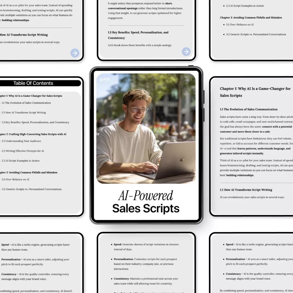 AI-Powered Sales Scripts – Smart Guide to ai for creating sales scripts That Convert, Personalize, and Scale Your Sales Conversations - Image 5