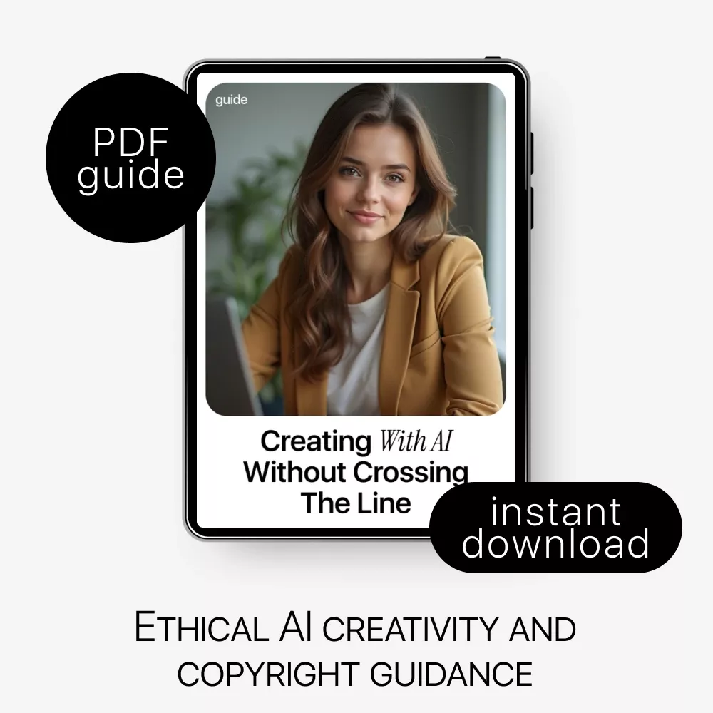 Creating with AI Without Crossing the Line – Digital Guide, eBook, and Checklist for Ethical AI Art, Copyright Protection, and Creative Inspiration - Image 3