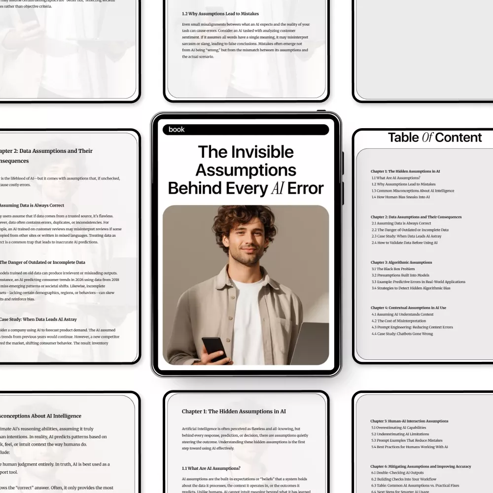 The Invisible Assumptions Behind Every AI Error – AI Ethics Guide, Bias & Data Checklist, Smarter AI Decision-Making eBook - Image 5