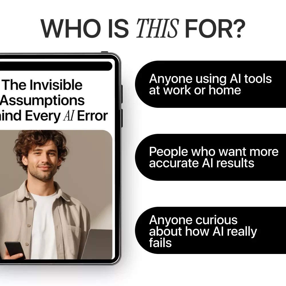 The Invisible Assumptions Behind Every AI Error – AI Ethics Guide, Bias & Data Checklist, Smarter AI Decision-Making eBook - Image 6