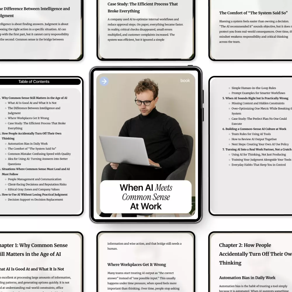 When AI Meets Common Sense at Work – Essential eBook on AI and Common Sense at Work, Practical Guide for Smarter Decisions - Image 5