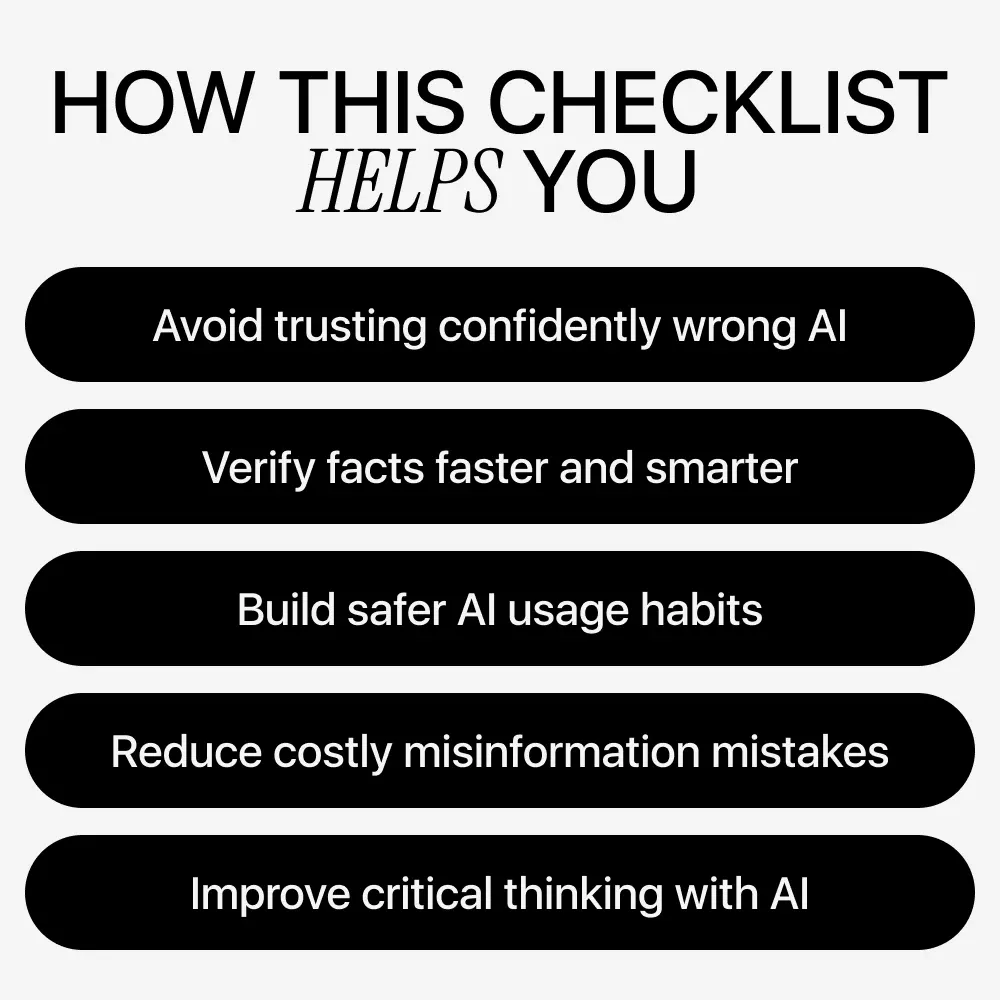 Your AI Hallucination Warning Signs and Safety Checklist | AI Fact-Checking Guide, AI Safety Checklist, Digital Download for Smarter AI Use - Image 4