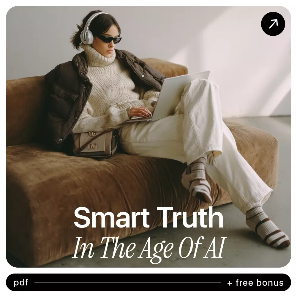 Smart Truth in the Age of AI – Fact Checking with AI Guide, Digital Download eBook for Critical Thinking, Online Research & Information Literacy