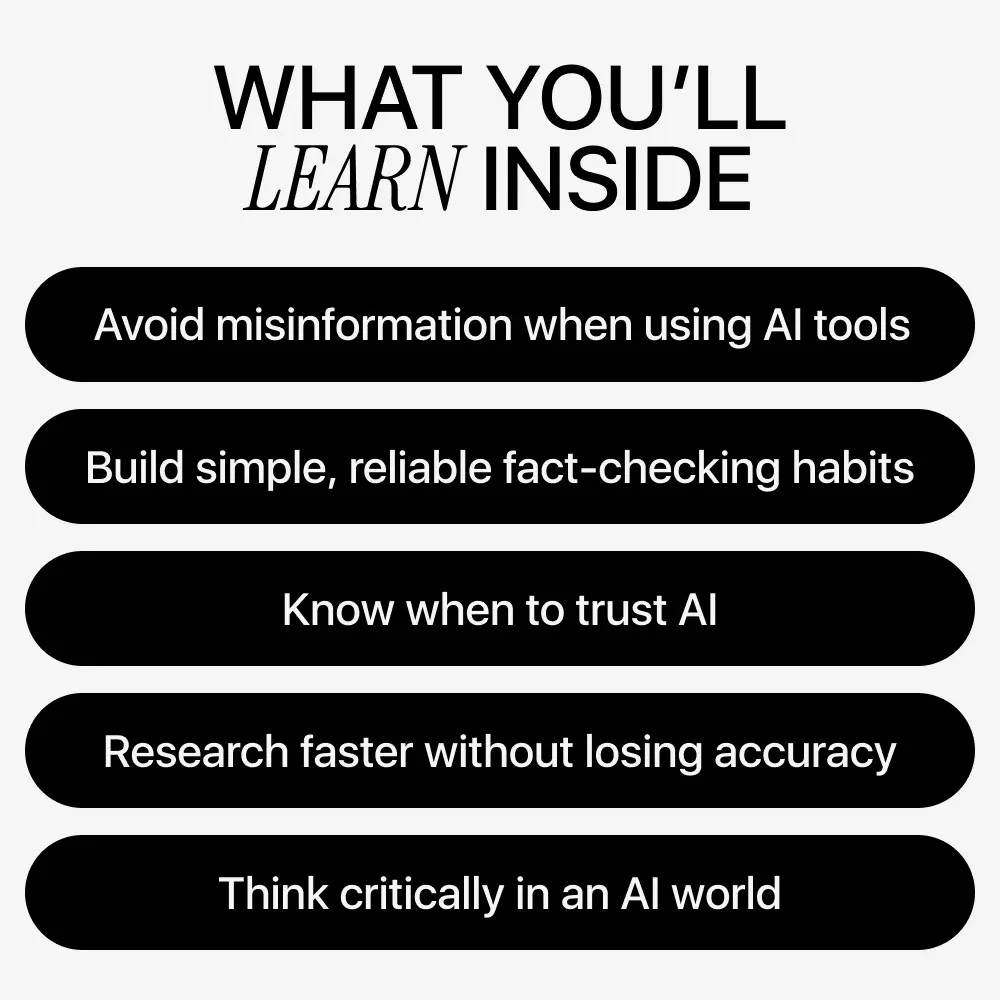 Smart Truth in the Age of AI – Fact Checking with AI Guide, Digital Download eBook for Critical Thinking, Online Research & Information Literacy - Image 4